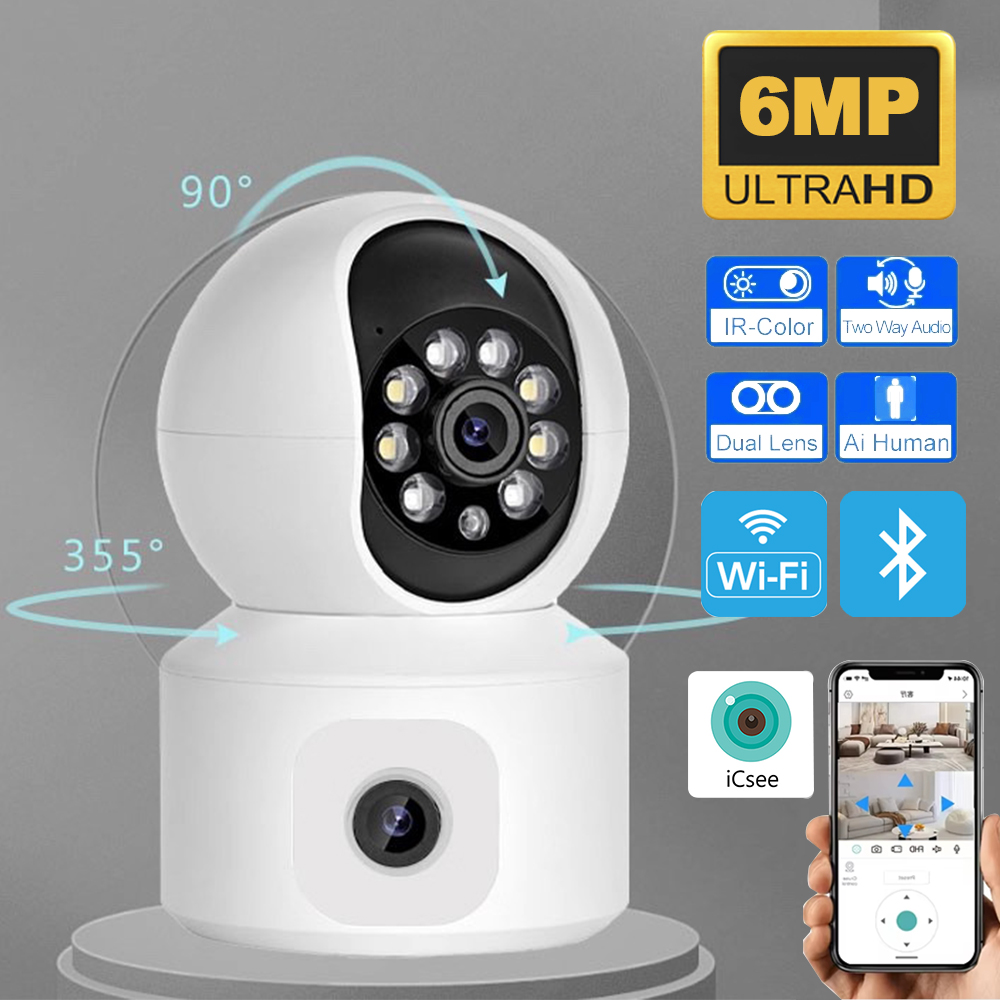 Home Cinema Sony - 6 МП Wi-Fi IP-камера ICSEE с