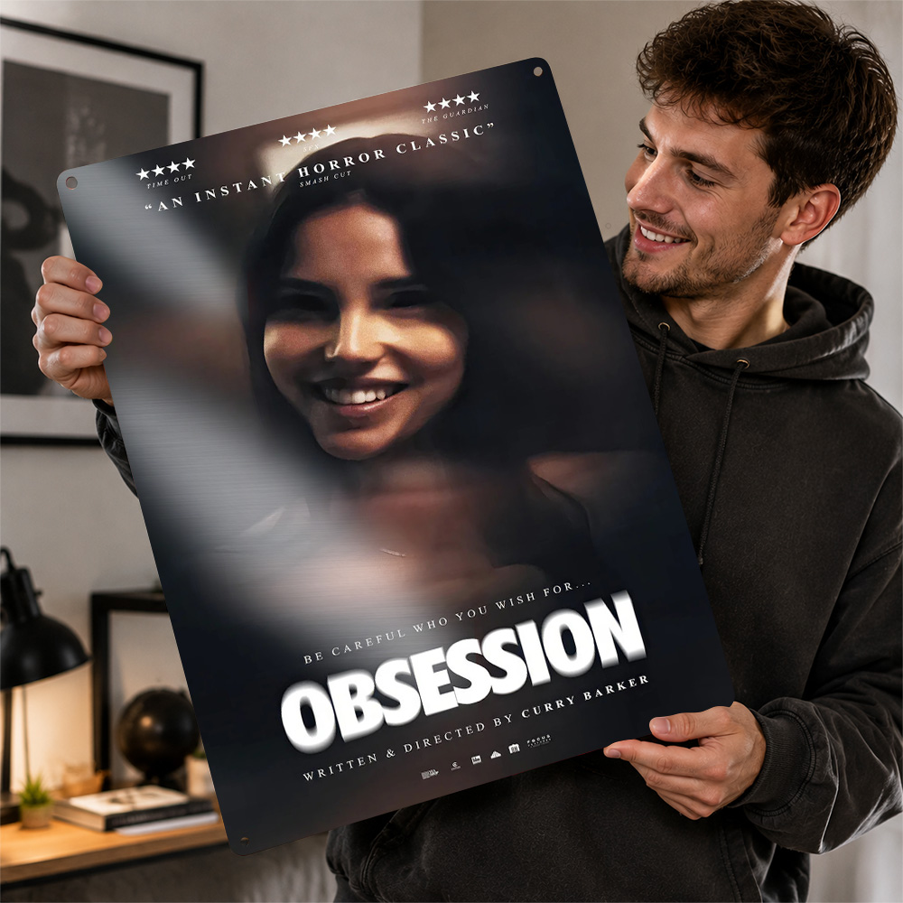 Home Cinema Movies - Металлический постер «Обесцеженность»: Ретро-табличка из жести