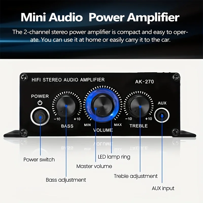 Мини-усилитель мощности AK-270 – обзор и цена Home Cinema Solution